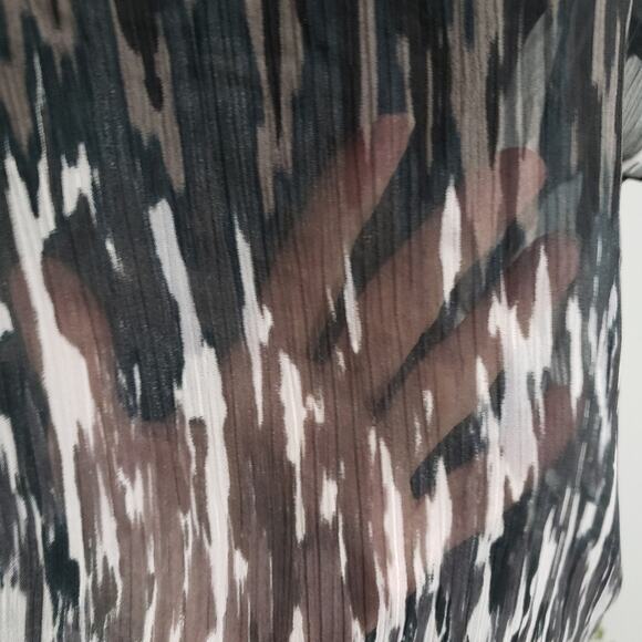 Express Semi Sheer Cold Shoulder Top Medium Y2K Whimsigoth Goth Witchy Dark M - Picture 9 of 12